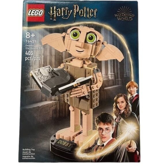 LEGO 76421 Harry Potter Dobby the House-Elf Sock Head Moves 403 Pieces New Gift